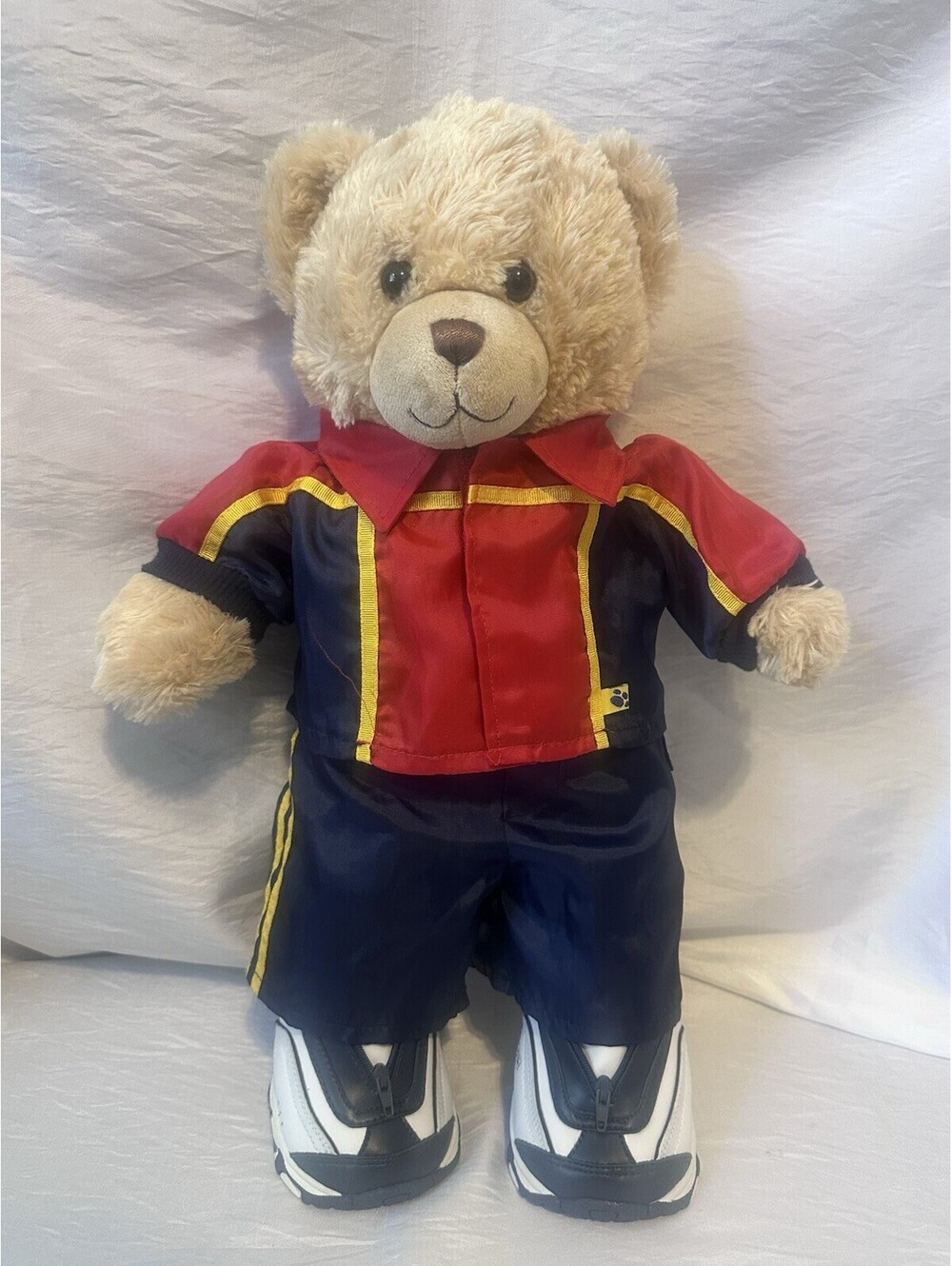 VTG Build-A-Bear Workshop 16" Tan Teddy Plush Soft Classic Cub W/Sport Outfit